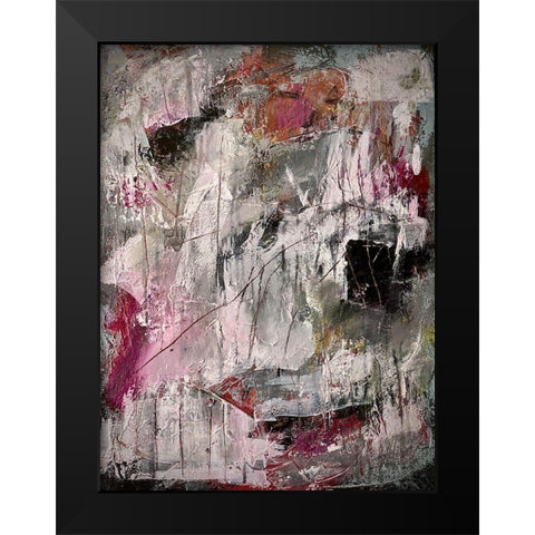 Midnight Glow Black Modern Wood Framed Art Print by Spina, Phyllis