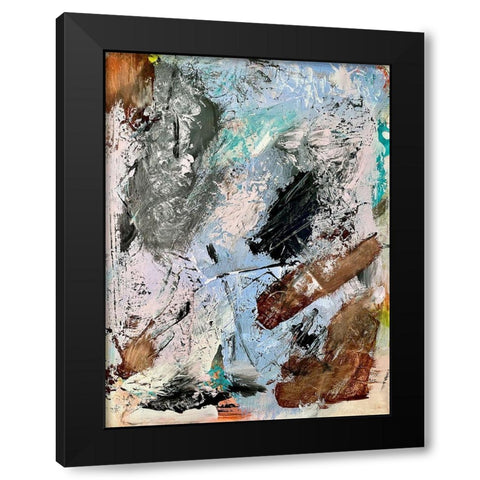 Masked Construction Black Modern Wood Framed Art Print with Double Matting by Spina, Phyllis