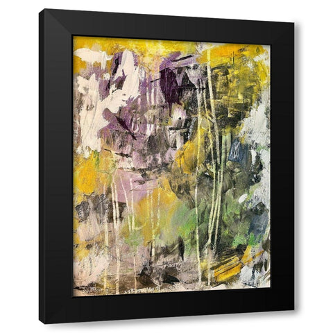 Fused Projection Black Modern Wood Framed Art Print with Double Matting by Spina, Phyllis