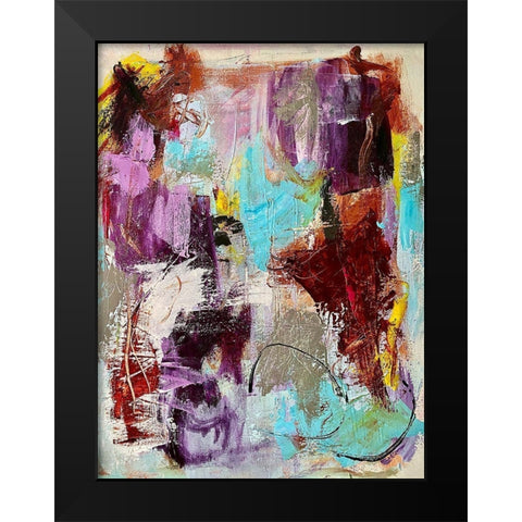 Peaceful Retrospect Black Modern Wood Framed Art Print by Spina, Phyllis
