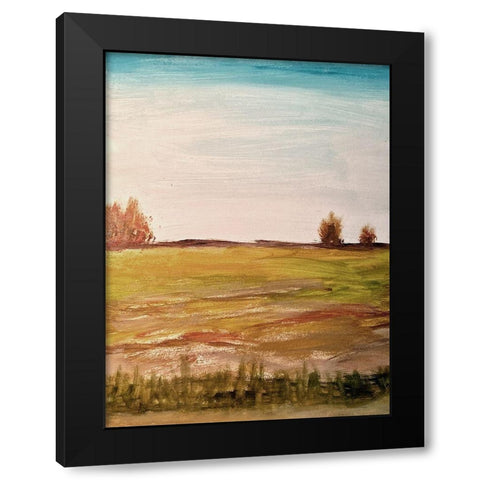 Greener Feeling Black Modern Wood Framed Art Print by Spina, Phyllis