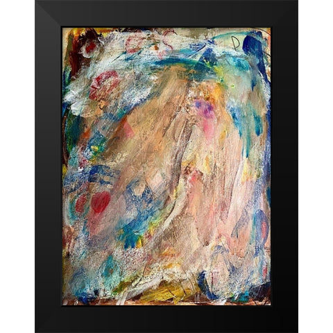 Drastic Movements Black Modern Wood Framed Art Print by Spina, Phyllis
