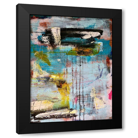 Intuitive Purity Black Modern Wood Framed Art Print with Double Matting by Spina, Phyllis