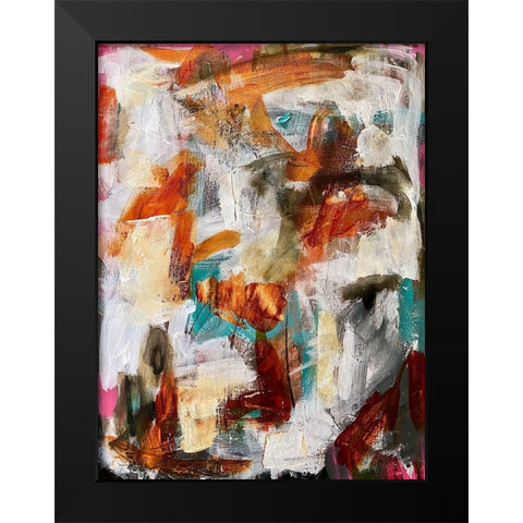 Trapped Maelstrom Black Modern Wood Framed Art Print by Spina, Phyllis