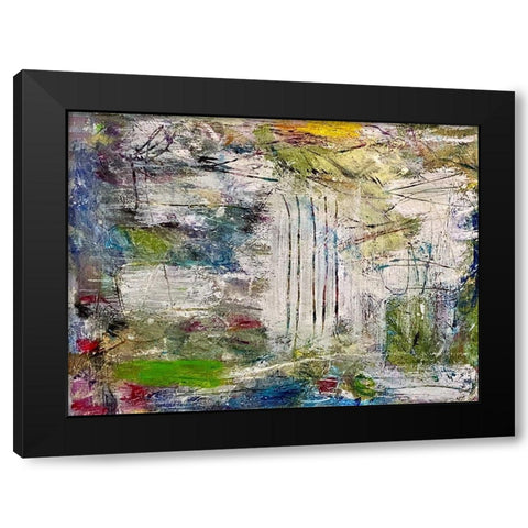 Ephemeral Philosophy Black Modern Wood Framed Art Print with Double Matting by Spina, Phyllis