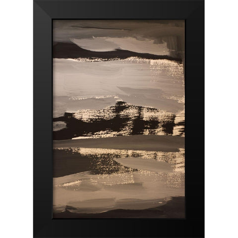 Silent Edge Black Modern Wood Framed Art Print by Spina, Phyllis