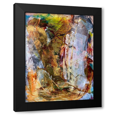 Shaded Walls Black Modern Wood Framed Art Print by Spina, Phyllis