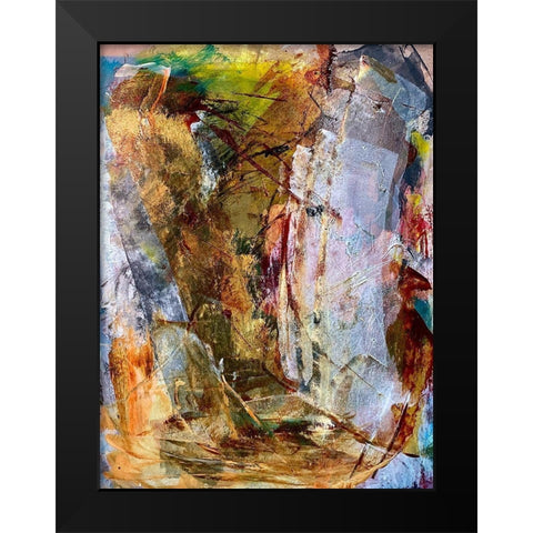 Shaded Walls Black Modern Wood Framed Art Print by Spina, Phyllis