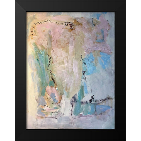 Modern Reflection Black Modern Wood Framed Art Print by Spina, Phyllis