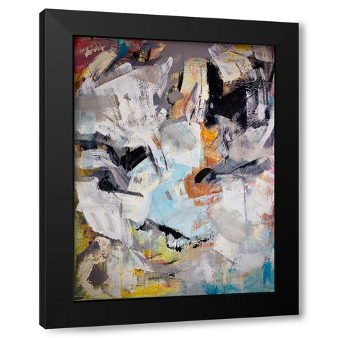 Evolving Expression Black Modern Wood Framed Art Print by Spina, Phyllis