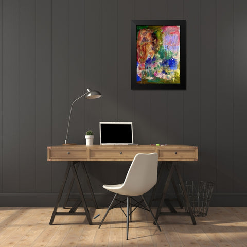 Superior Space Black Modern Wood Framed Art Print by Spina, Phyllis