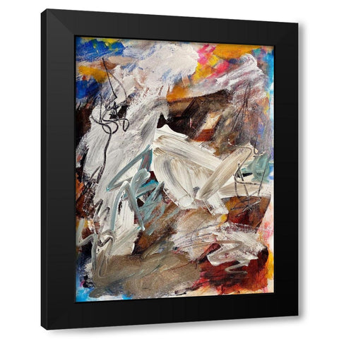 Desert Storm Black Modern Wood Framed Art Print with Double Matting by Spina, Phyllis