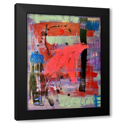 Love Language Black Modern Wood Framed Art Print with Double Matting by Spina, Phyllis