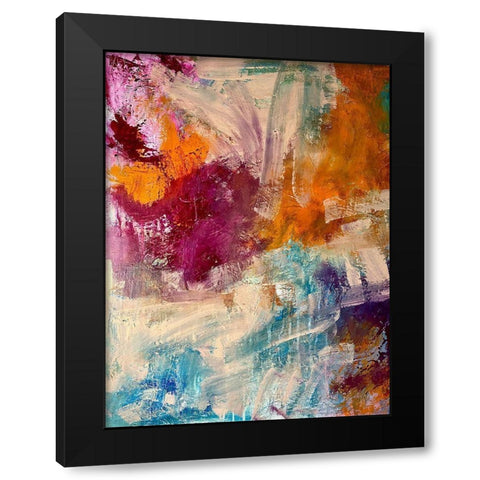 Noise Black Modern Wood Framed Art Print by Spina, Phyllis
