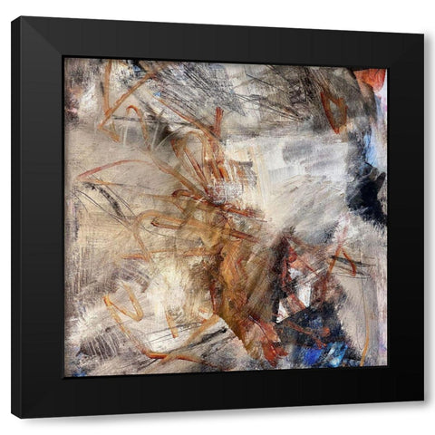 In The Past Black Modern Wood Framed Art Print by Spina, Phyllis