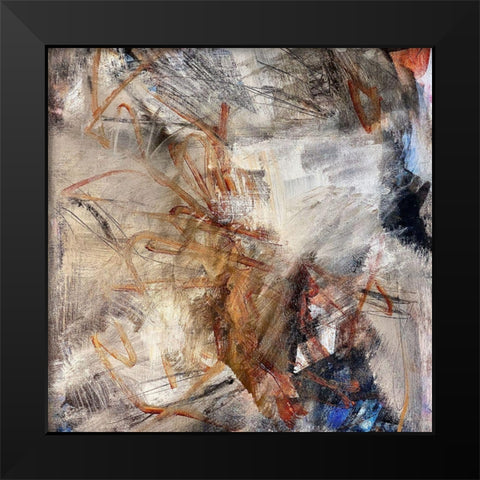 In The Past Black Modern Wood Framed Art Print by Spina, Phyllis