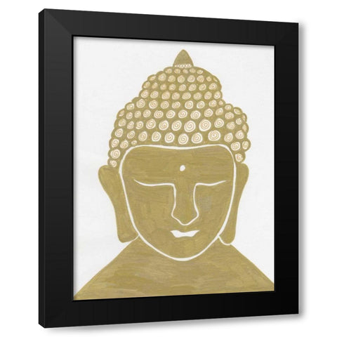 Budahh Gold Black Modern Wood Framed Art Print with Double Matting by Varacek, Pam