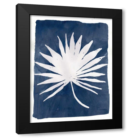 Indigo Silhouette B Black Modern Wood Framed Art Print with Double Matting by Varacek, Pam