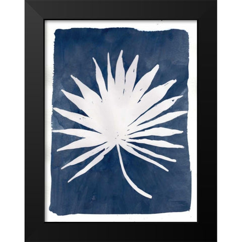 Indigo Silhouette B Black Modern Wood Framed Art Print by Varacek, Pam