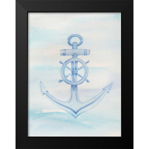 Coastal Anchor 1 Black Modern Wood Framed Art Print by Varacek, Pam