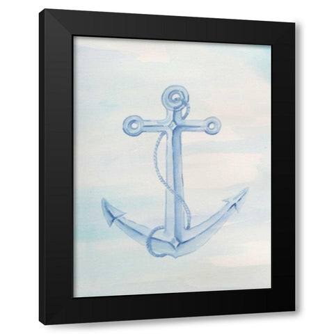 Coastal Anchor 2 Black Modern Wood Framed Art Print by Varacek, Pam
