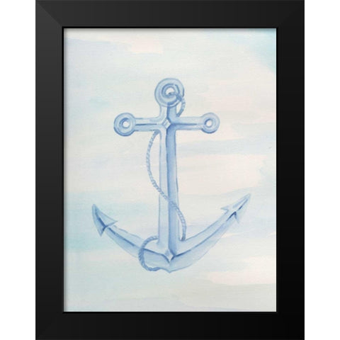 Coastal Anchor 2 Black Modern Wood Framed Art Print by Varacek, Pam