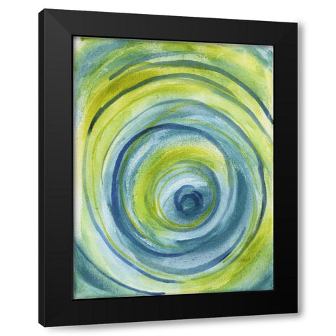 Ocean Twister Black Modern Wood Framed Art Print with Double Matting by Varacek, Pam