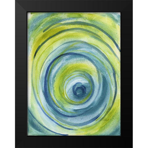 Ocean Twister Black Modern Wood Framed Art Print by Varacek, Pam