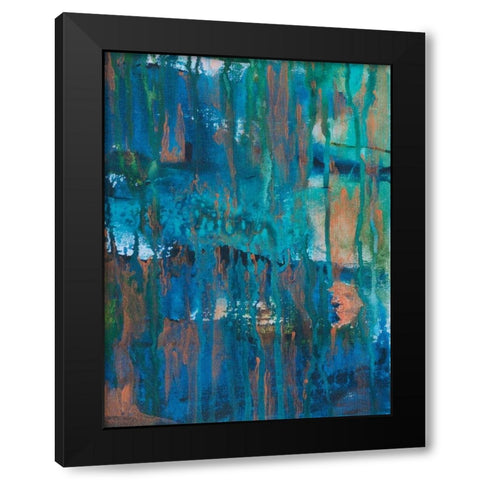 Contemporary Wash 1 Black Modern Wood Framed Art Print with Double Matting by Varacek, Pam