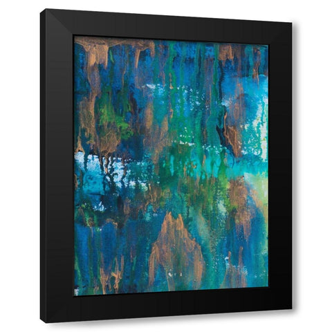 Contemporary Wash 2 Black Modern Wood Framed Art Print with Double Matting by Varacek, Pam