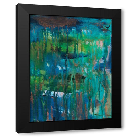 Contemporary Wash 3 Black Modern Wood Framed Art Print by Varacek, Pam