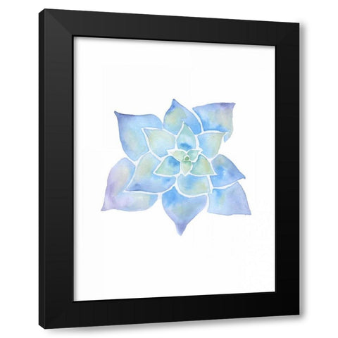 Inspiring Lotus Black Modern Wood Framed Art Print by Varacek, Pam