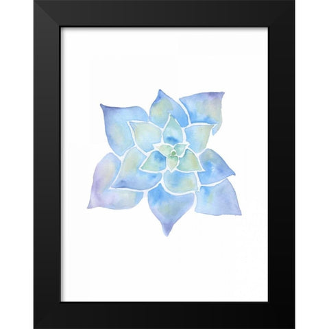 Inspiring Lotus Black Modern Wood Framed Art Print by Varacek, Pam
