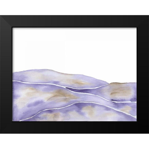 Lavender Seas 1 Black Modern Wood Framed Art Print by Varacek, Pam