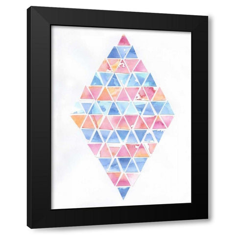 Diamond Cluster 1 Black Modern Wood Framed Art Print by Varacek, Pam