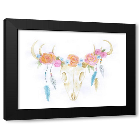 Hunting Treasures Black Modern Wood Framed Art Print by Varacek, Pam