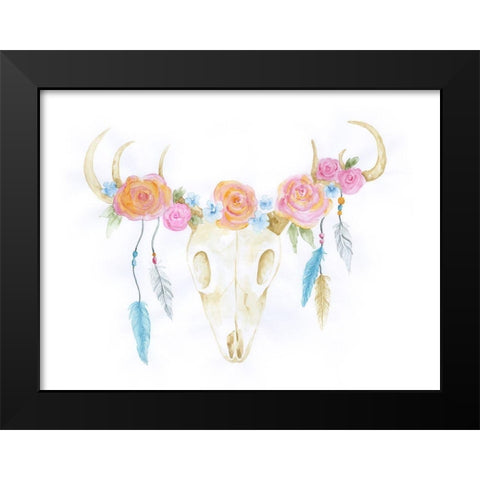 Hunting Treasures Black Modern Wood Framed Art Print by Varacek, Pam