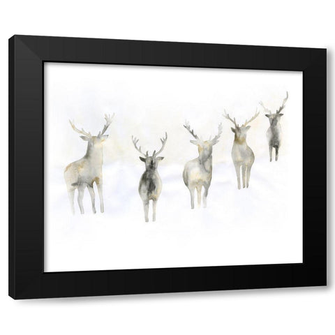 Strength Of The Pack Black Modern Wood Framed Art Print with Double Matting by Varacek, Pam