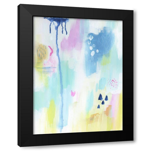 Energetic Assumption 1 Black Modern Wood Framed Art Print by Varacek, Pam