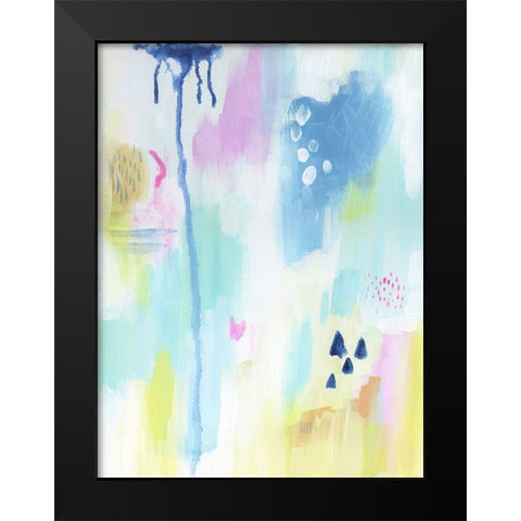 Energetic Assumption 1 Black Modern Wood Framed Art Print by Varacek, Pam