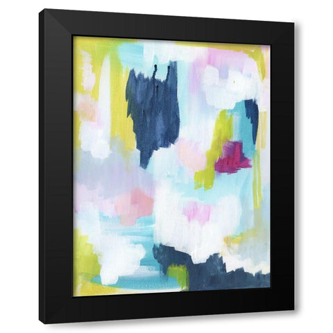 Energetic Assumption 2 Black Modern Wood Framed Art Print by Varacek, Pam