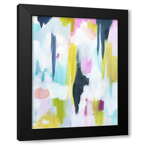 Energetic Assumption 4 Black Modern Wood Framed Art Print by Varacek, Pam