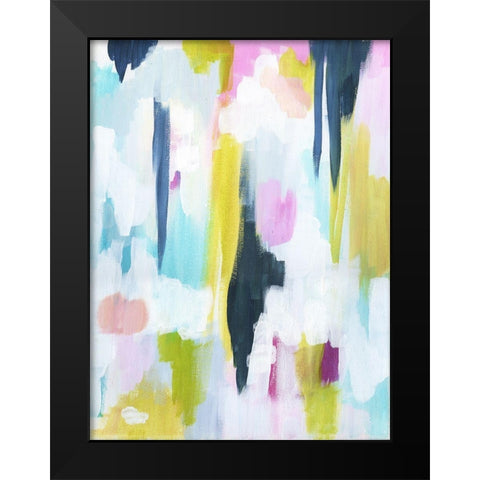 Energetic Assumption 4 Black Modern Wood Framed Art Print by Varacek, Pam