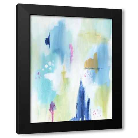 Energetic Assumption 5 Black Modern Wood Framed Art Print by Varacek, Pam