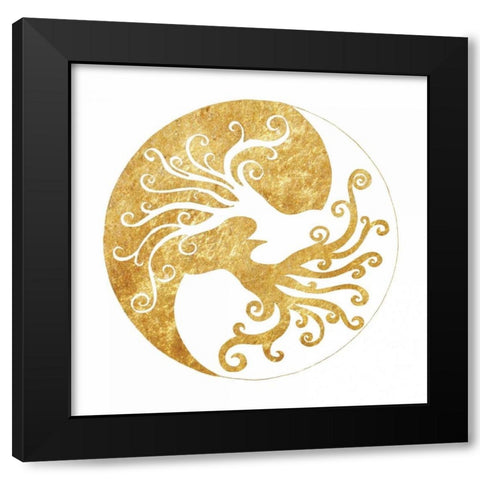 Tree Of Life 2 Black Modern Wood Framed Art Print by Varacek, Pam