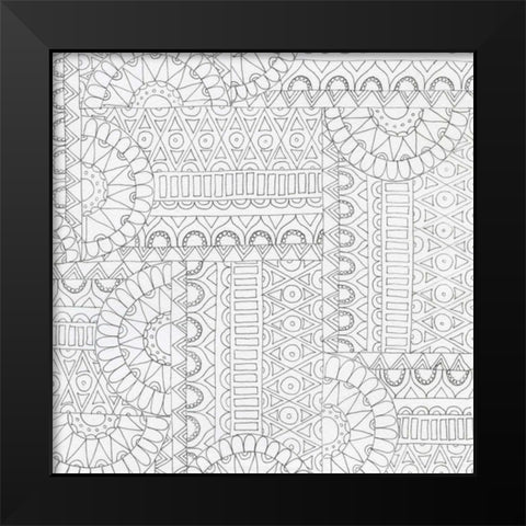 The Metric Black Modern Wood Framed Art Print by Varacek, Pam