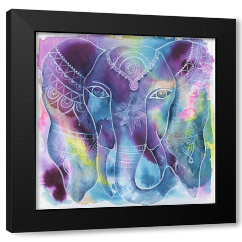 Iconic Deity Black Modern Wood Framed Art Print by Varacek, Pam