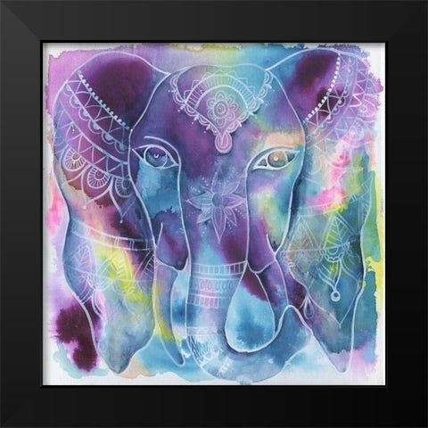 Iconic Deity Black Modern Wood Framed Art Print by Varacek, Pam