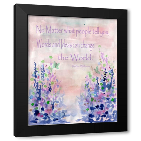 No Matter What Black Modern Wood Framed Art Print by Varacek, Pam