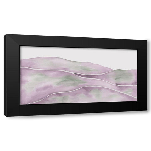 Lavender Seas 1 Black Modern Wood Framed Art Print with Double Matting by Varacek, Pam